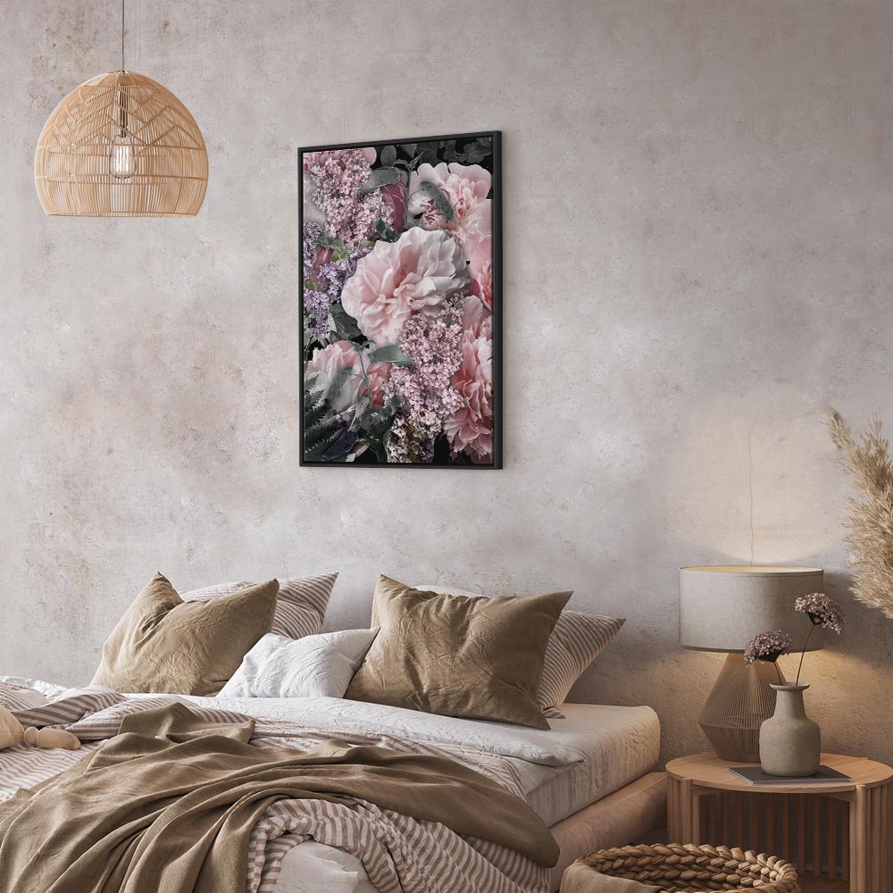 Blooming Flowers Nature Colors Canvas Print