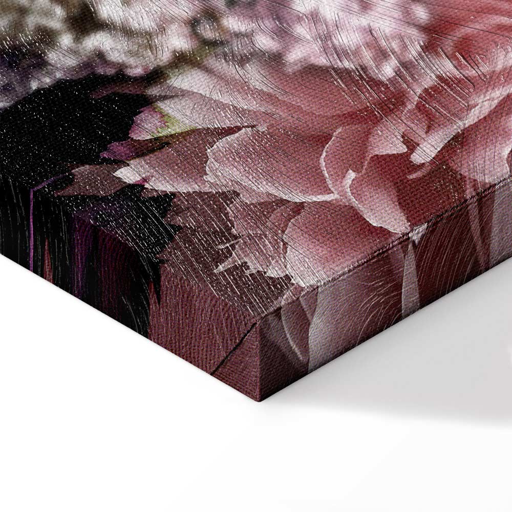 Blooming Flowers Nature Colors Canvas Print