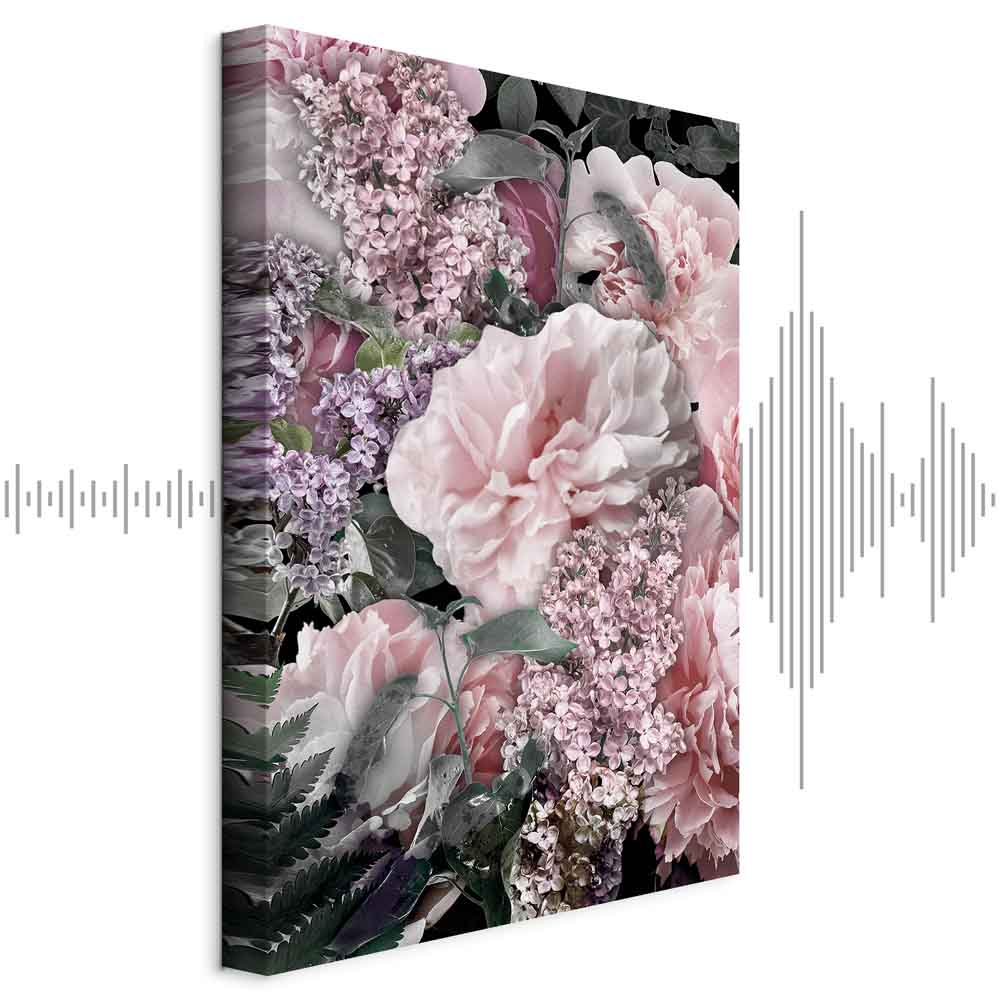 Blooming Flowers Nature Colors Canvas Print