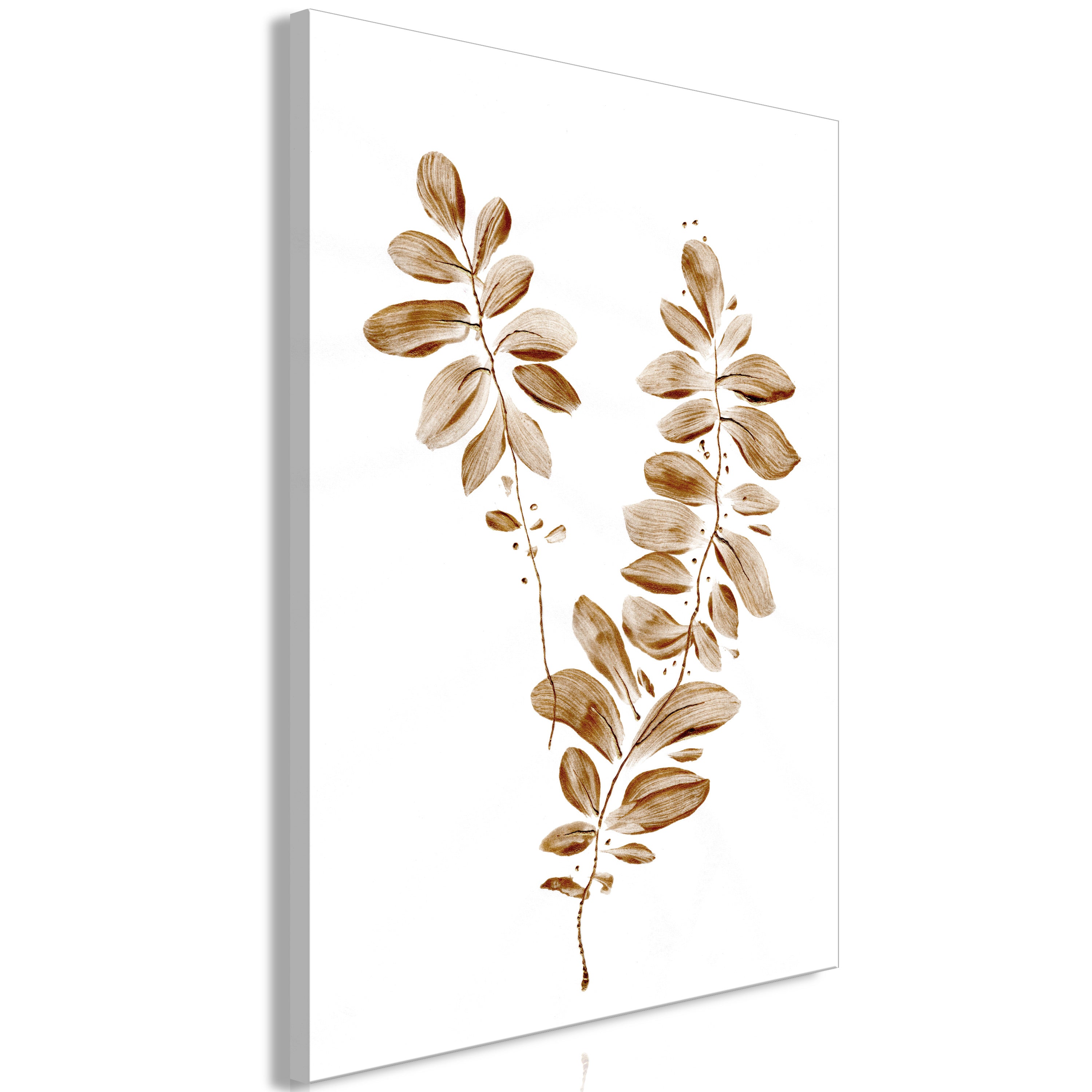 Stylish August Leaves Canvas Print