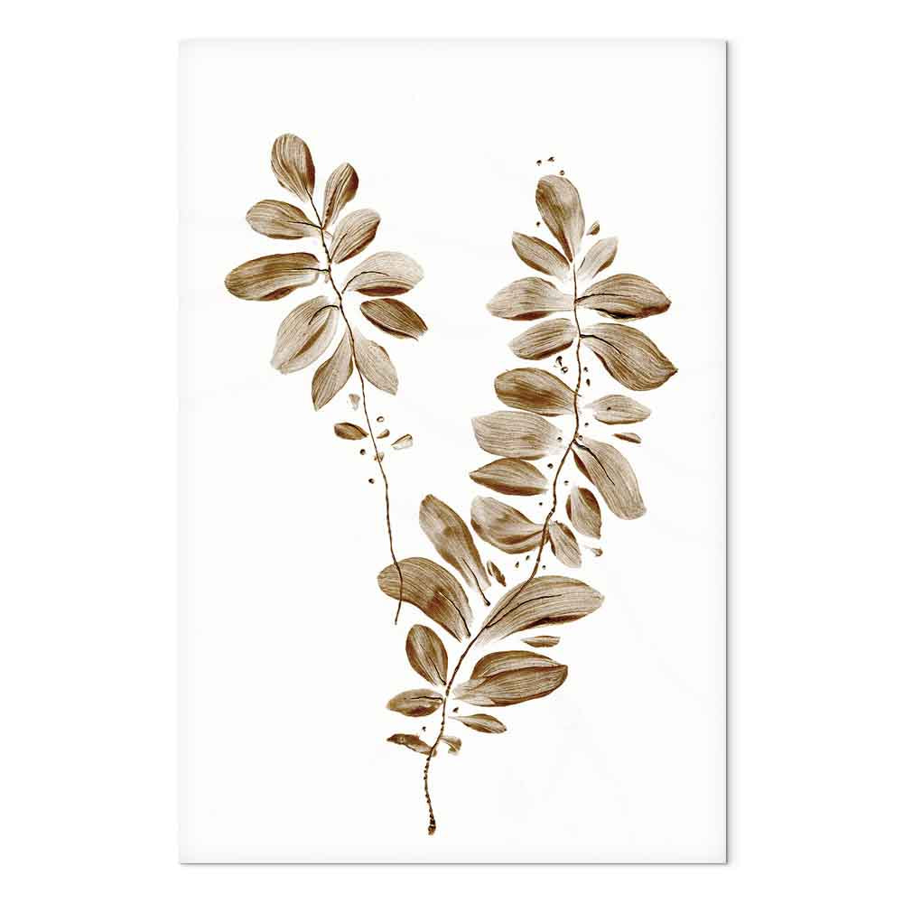 August Leaves Nature Vertical Canvas Print