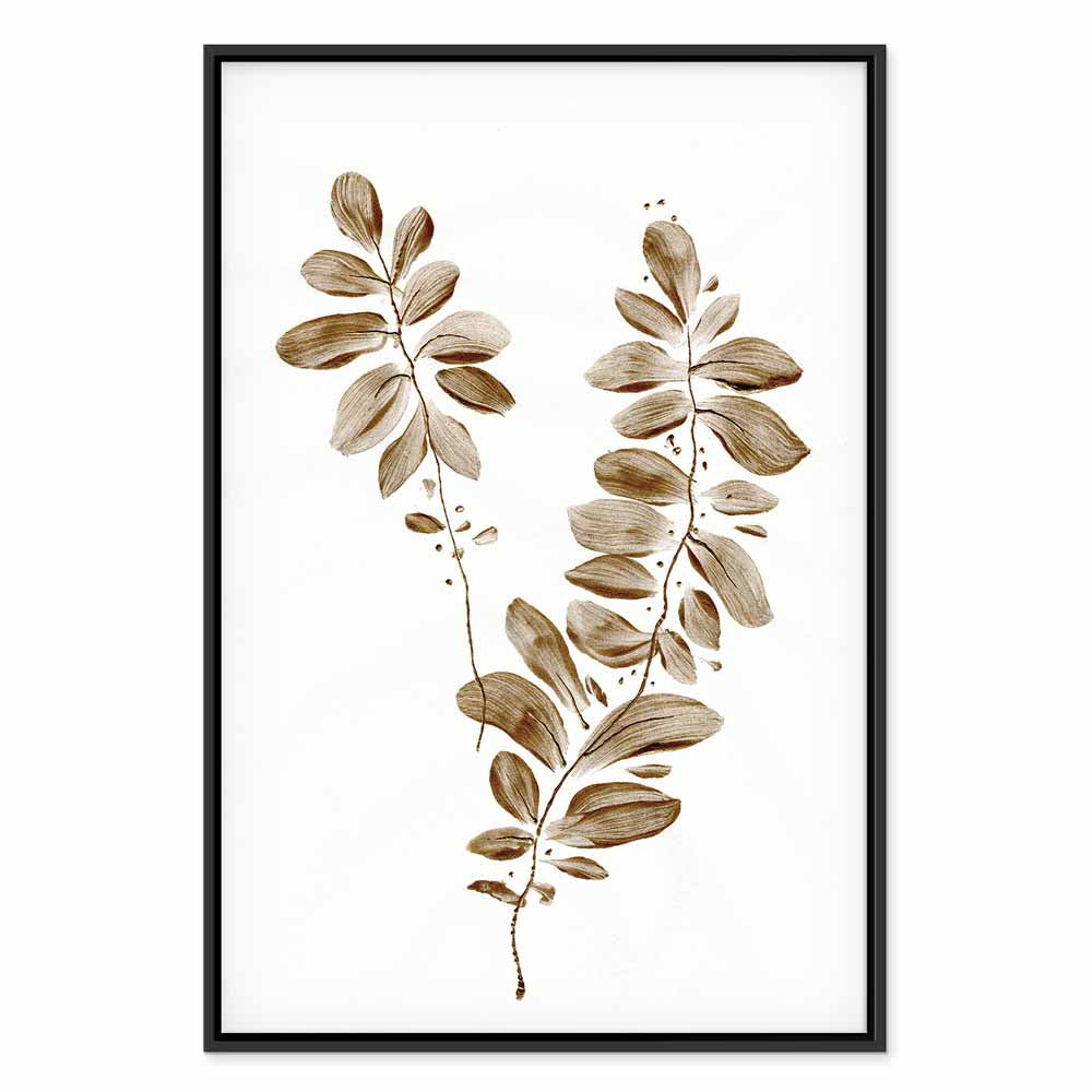 August Leaves Nature Vertical Canvas Print