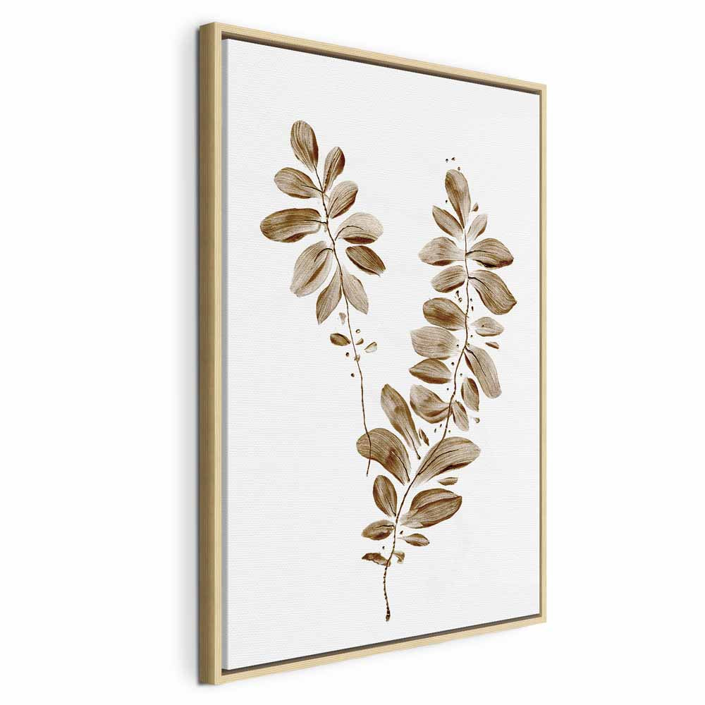 August Leaves Nature Vertical Canvas Print