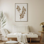 August Leaves Nature Vertical Canvas Print