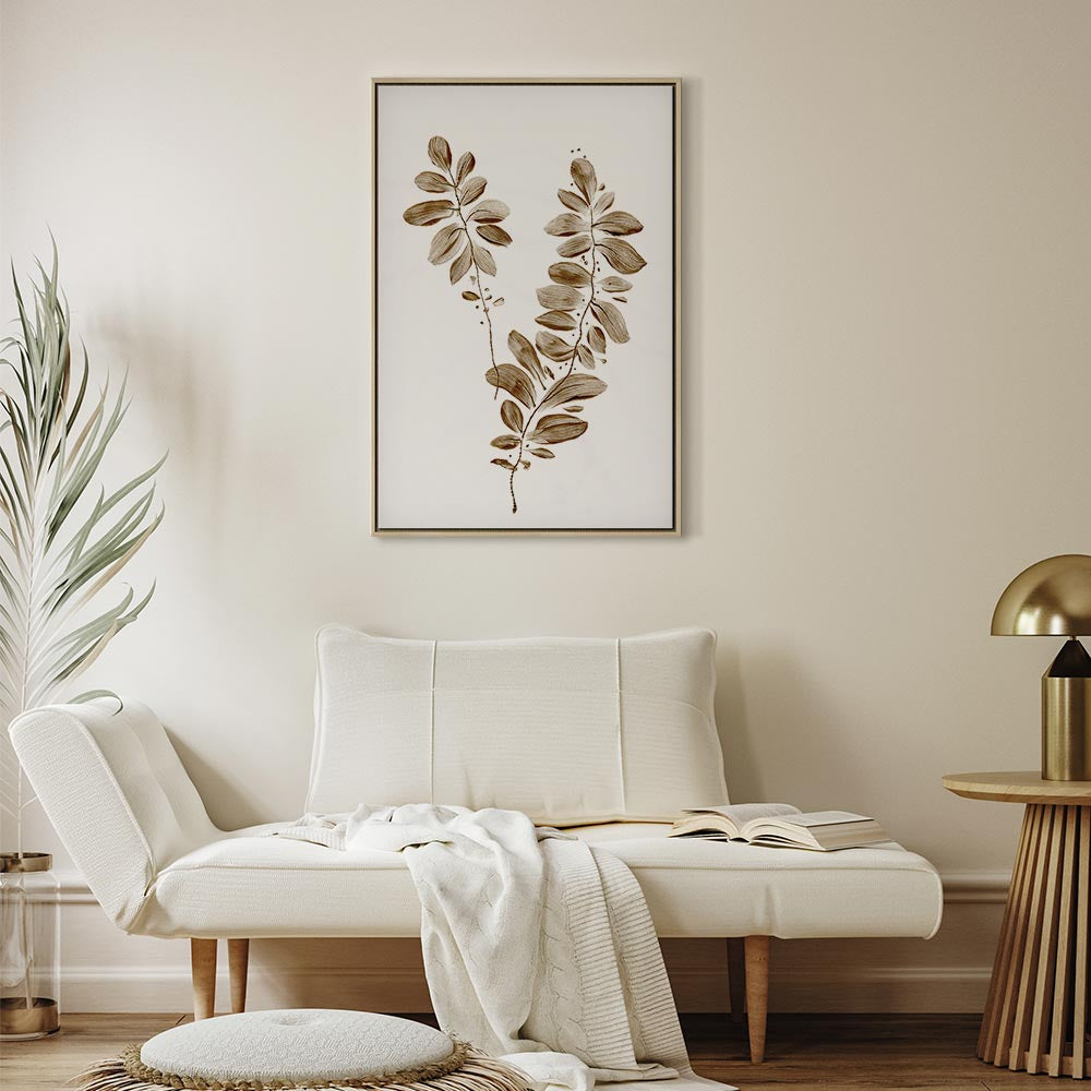 August Leaves Nature Vertical Canvas Print