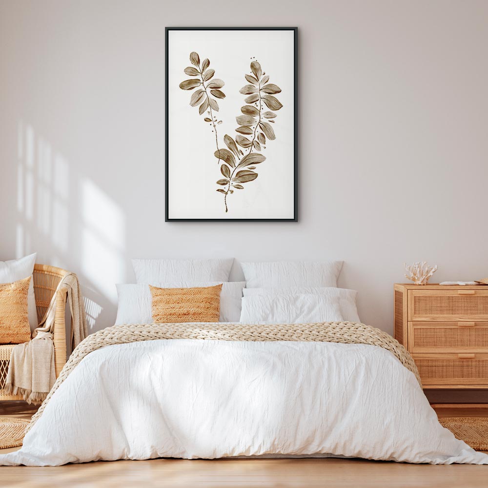 August Leaves Nature Vertical Canvas Print