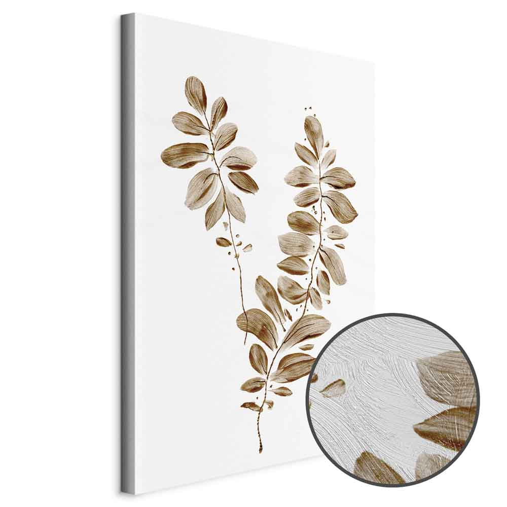 August Leaves Nature Vertical Canvas Print