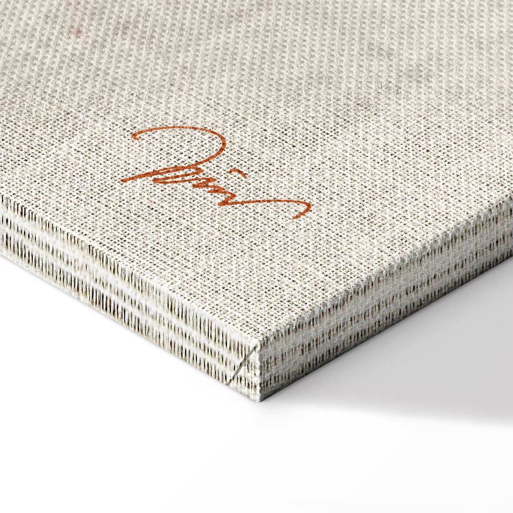 Golden Flora Leaf Texture Canvas Print