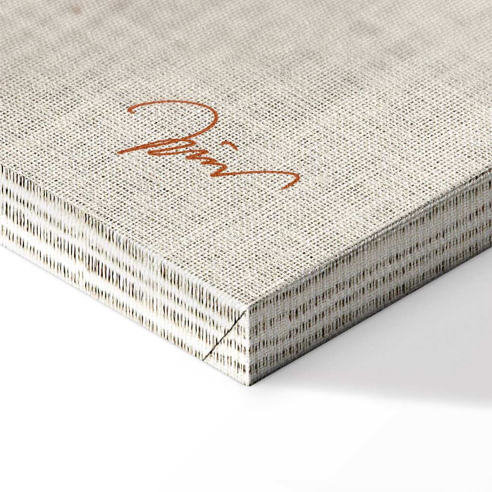 Golden Flora Leaf Texture Canvas Print