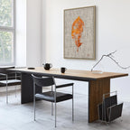 Golden Flora Leaf Texture Canvas Print