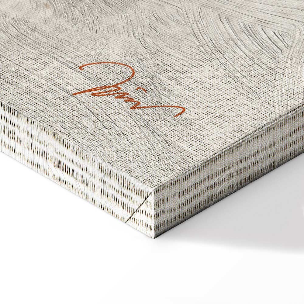 Golden Flora Leaf Texture Canvas Print