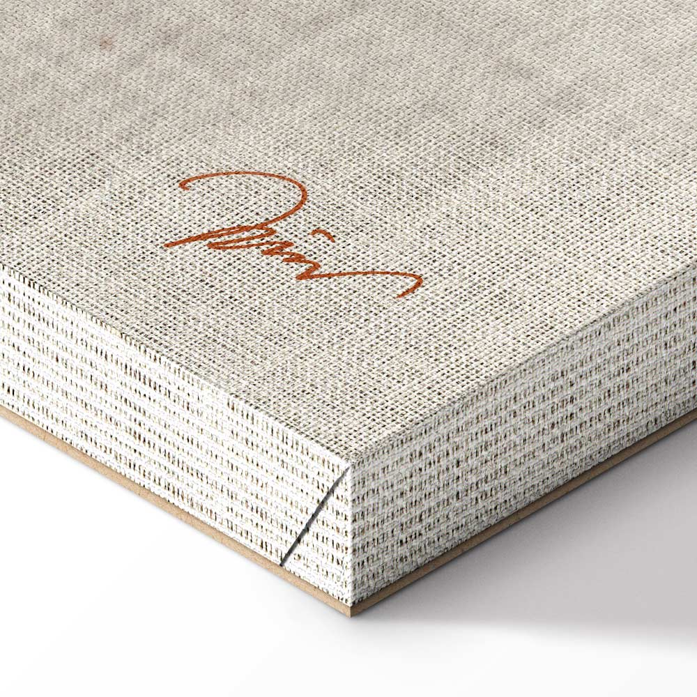 Golden Flora Leaf Texture Canvas Print