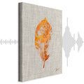Golden Flora Leaf Texture Canvas Print