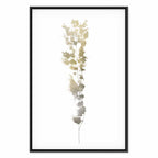 Golden Branch Abstract Canvas Print