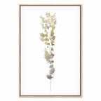 Golden Branch Abstract Canvas Print