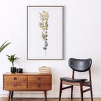 Golden Branch Abstract Canvas Print