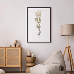 Golden Branch Abstract Canvas Print