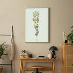 Golden Branch Abstract Canvas Print