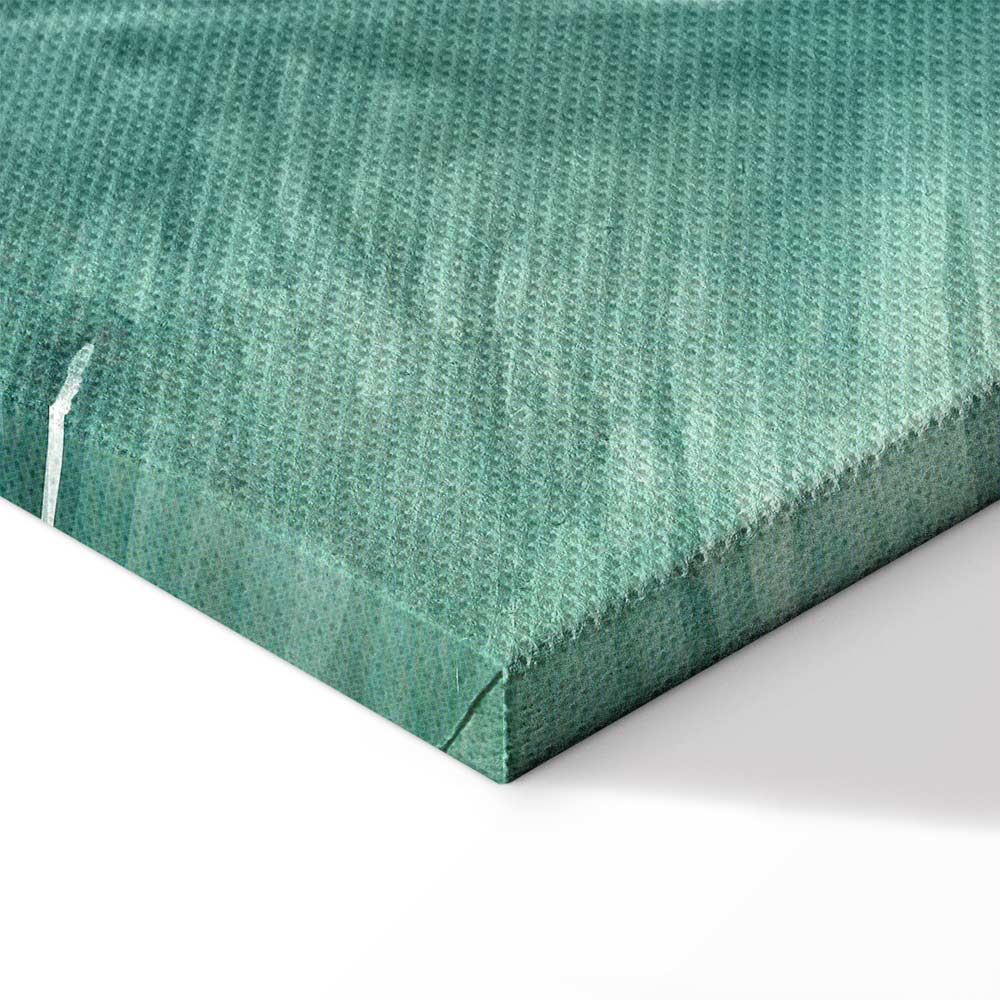 Tropical Flora Green Leaves Canvas Print