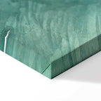 Tropical Flora Green Leaves Canvas Print