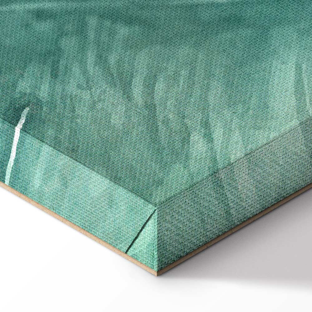 Tropical Flora Green Leaves Canvas Print