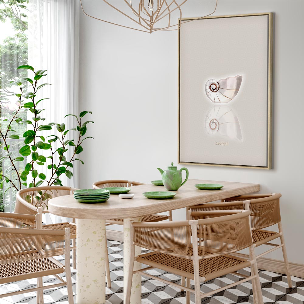 Ceramic Shell Abstract Sea Canvas Print