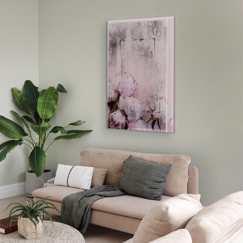 Spring Flower Texture Vertical Canvas Print