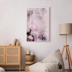 Spring Flower Texture Vertical Canvas Print