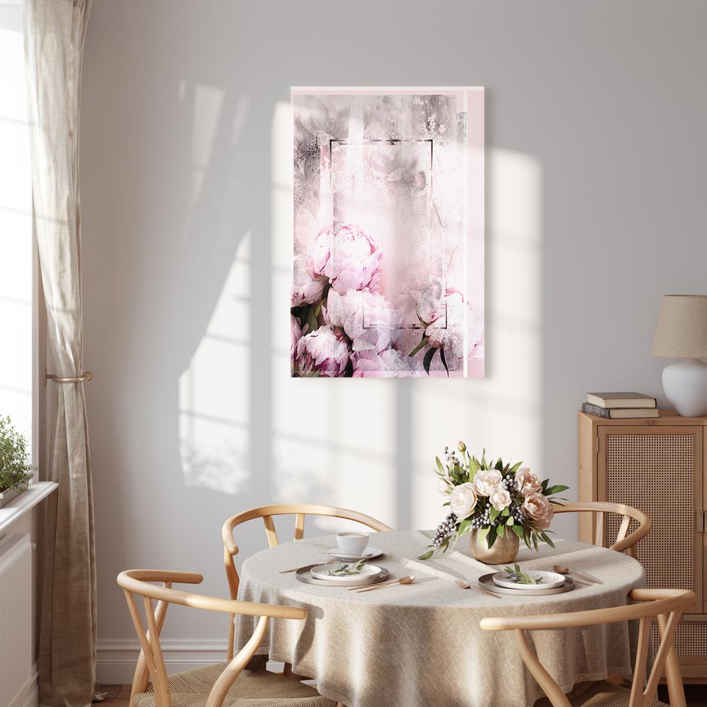 Spring Flower Texture Vertical Canvas Print