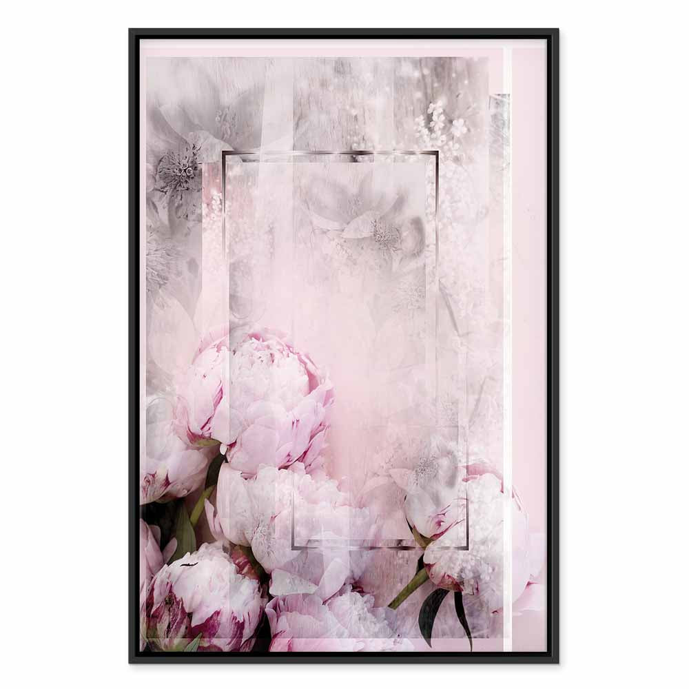Spring Flower Texture Vertical Canvas Print