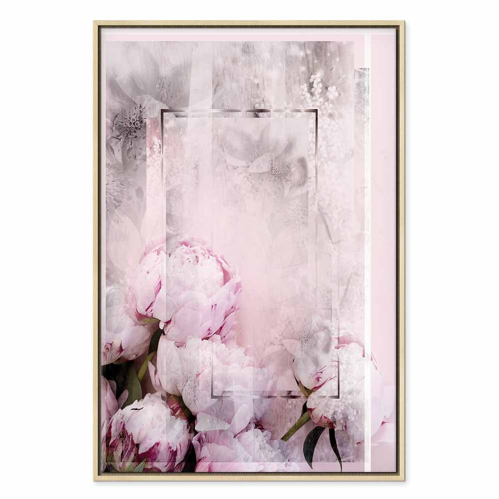 Spring Flower Texture Vertical Canvas Print