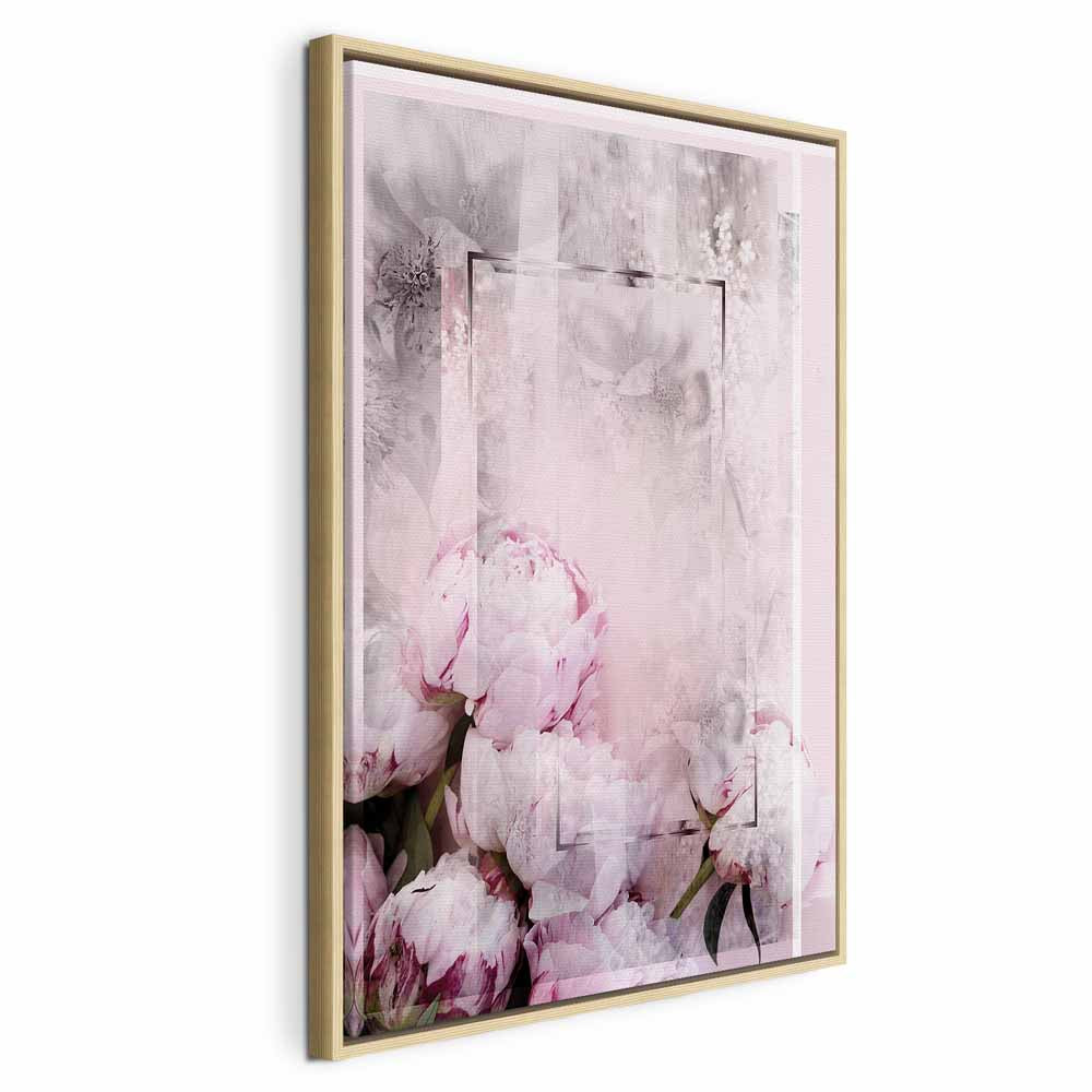 Spring Flower Texture Vertical Canvas Print