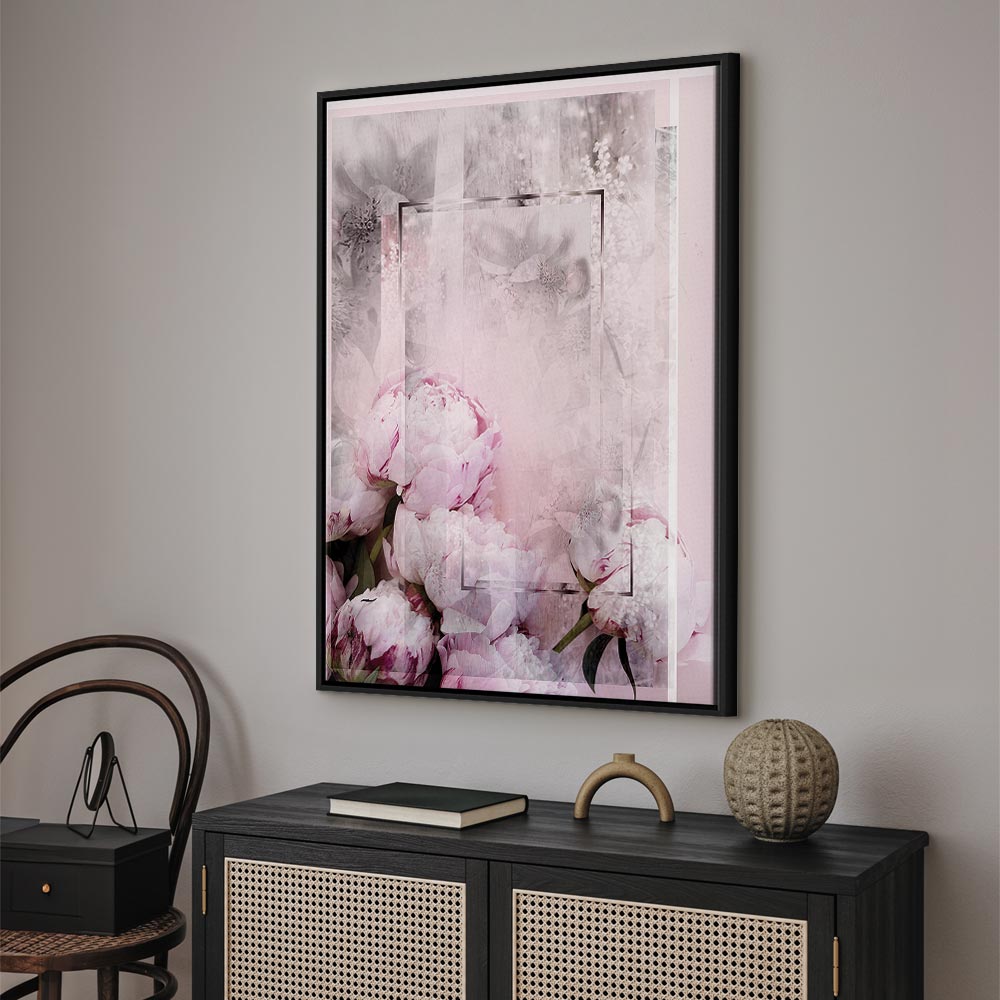 Spring Flower Texture Vertical Canvas Print
