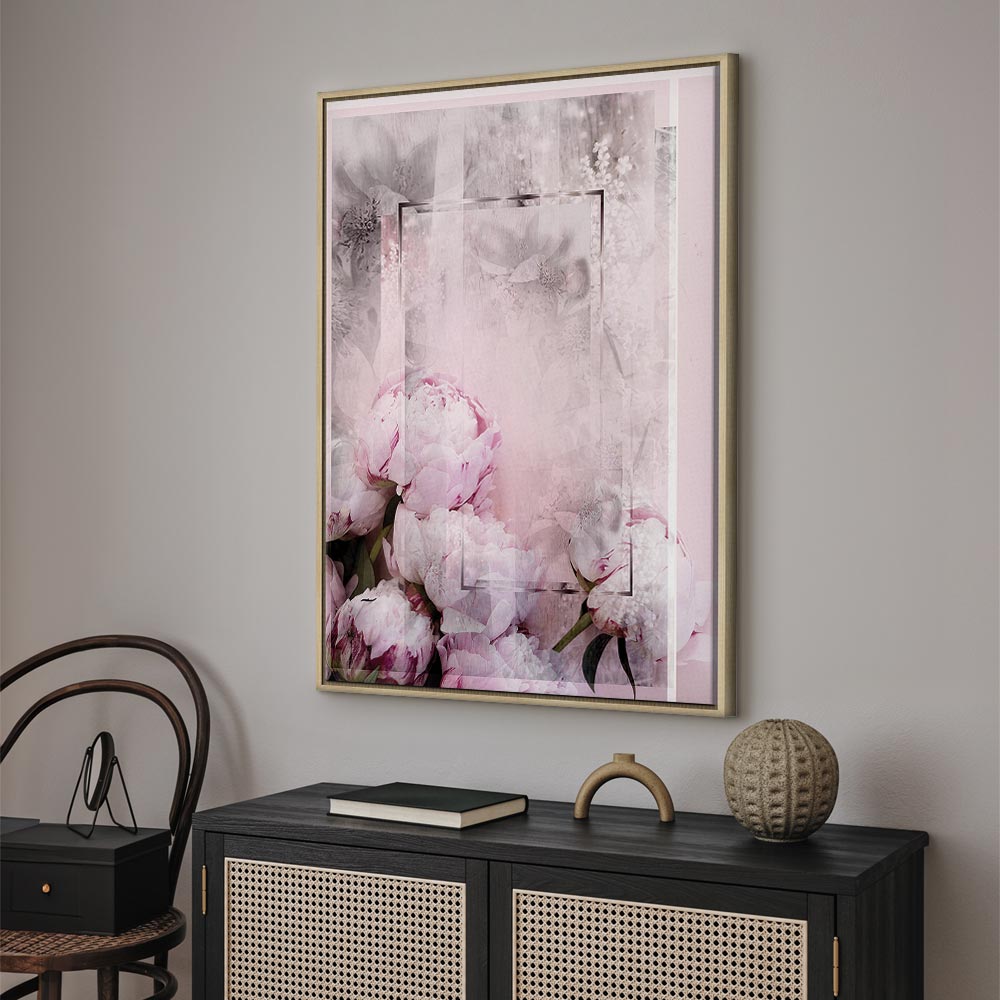 Spring Flower Texture Vertical Canvas Print