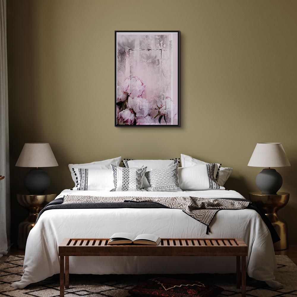 Spring Flower Texture Vertical Canvas Print