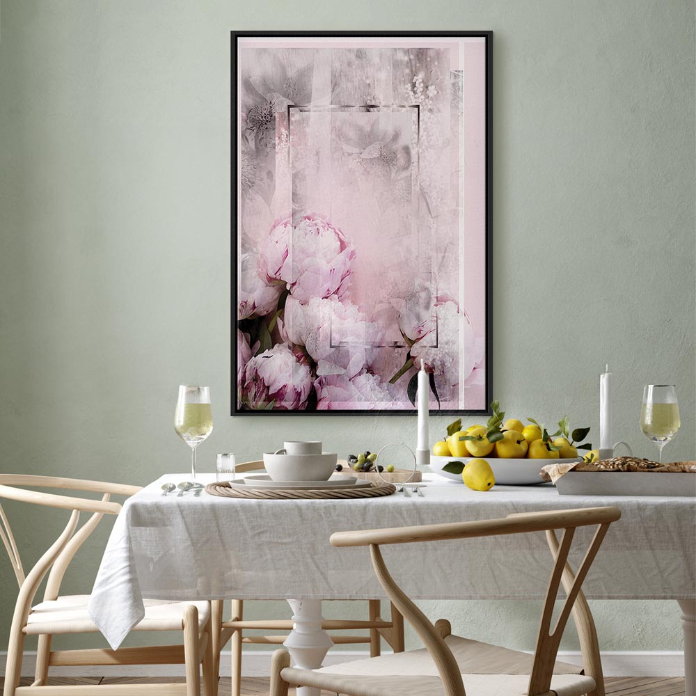 Spring Flower Texture Vertical Canvas Print