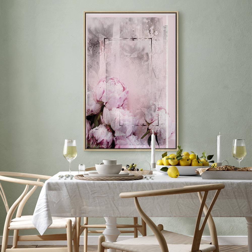 Spring Flower Texture Vertical Canvas Print