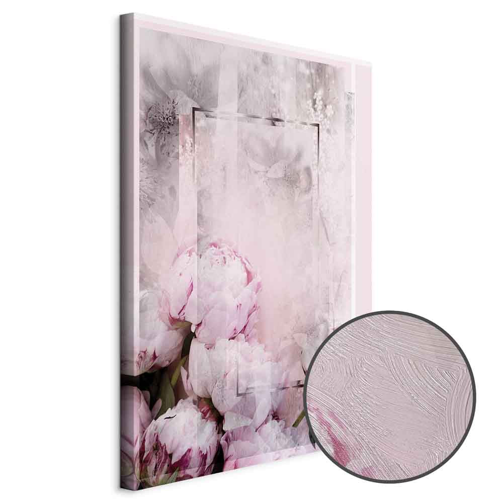 Spring Flower Texture Vertical Canvas Print