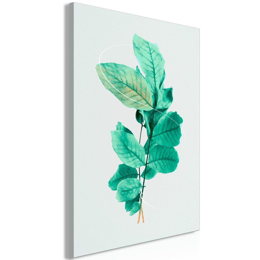 Stylish Canvas Print of Mint Grace Design