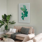 Mint Leaf Botanical Canvas Print