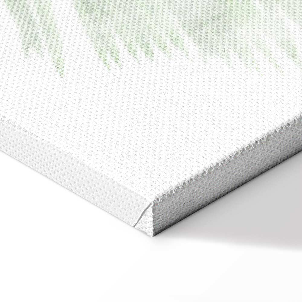 Velvet Green Leaf Texture Canvas Print