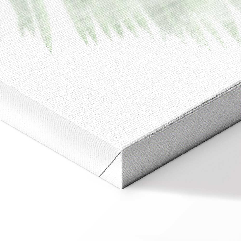 Velvet Green Leaf Texture Canvas Print