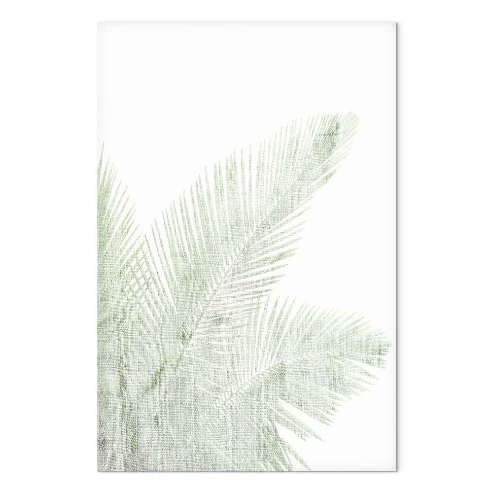 Velvet Green Leaf Texture Canvas Print