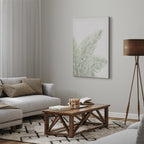 Velvet Green Leaf Texture Canvas Print