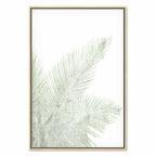 Velvet Green Leaf Texture Canvas Print