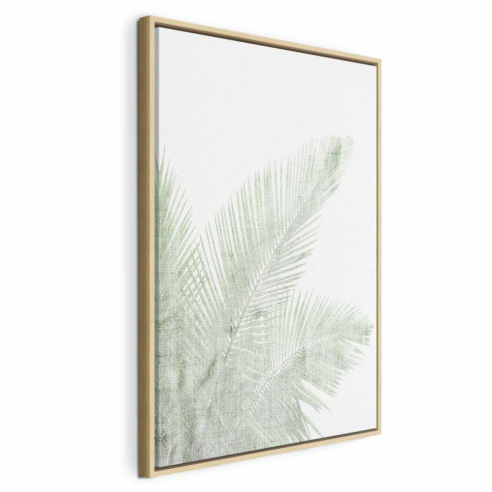 Velvet Green Leaf Texture Canvas Print