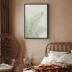 Velvet Green Leaf Texture Canvas Print