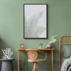 Velvet Green Leaf Texture Canvas Print