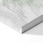 Velvet Green Leaf Texture Canvas Print