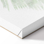 Velvet Green Leaf Texture Canvas Print